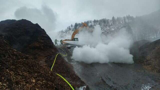 Schwelbrand im Naturwaermewerk Montafon 9 12