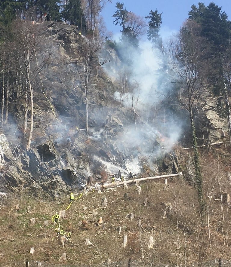 Waldbrand am Landschrofen