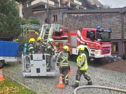 Feuerwehr Schruns Kaminbrand Alpenrose 2