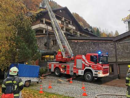 Feuerwehr Schruns Kaminbrand Alpenrose 3