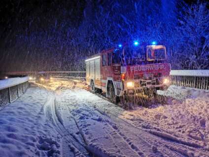 Feuerwehr Schruns mehrere Schneeeinsaetze 1