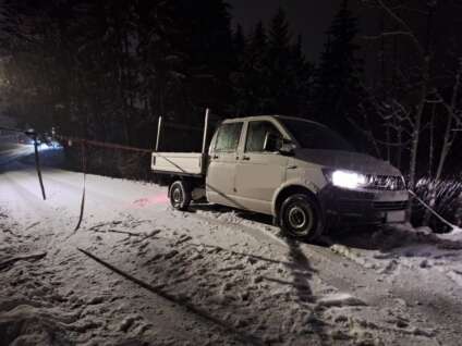 PKW von Straße abgekommen